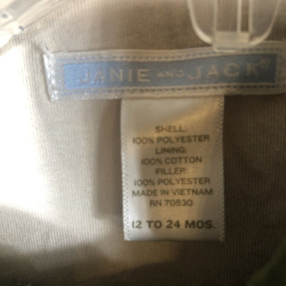 Janie And Jack Puffer Jacket Girls Size 12 To 24 Minutes - Picture 10 of 16